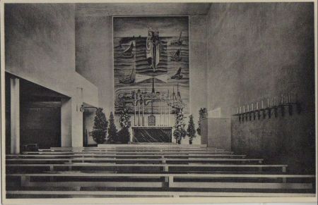 Norderney - kath. Kirche, Innenansicht - ca. 1950 Norderney - kath. Kirche, Innenansicht - ca. 1950