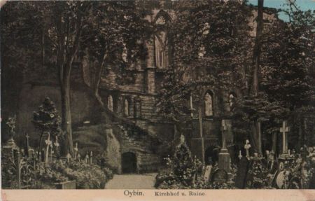 Kurort Oybin - Kirchhof und Ruine - 1913 Kurort Oybin - Kirchhof und Ruine - 1913