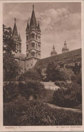 Naumburg - Dom und Klosterteich - ca. 1935 Naumburg - Dom und Klosterteich - ca. 1935