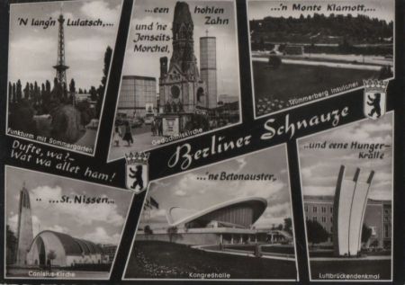 Berlin, Westteil - Schnauze, u.a. der hohle Zahn - ca. 1965 Berlin, Westteil - Schnauze, u.a. der hohle Zahn - ca. 1965