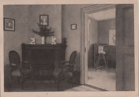 Weimar - Goethes gartenhaus, Empfangszimmer - ca. 1955 Weimar - Goethes gartenhaus, Empfangszimmer - ca. 1955