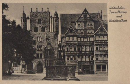 Hildesheim - Tempelherren und Wedekindhaus - ca. 1950 Hildesheim - Tempelherren und Wedekindhaus - ca. 1950