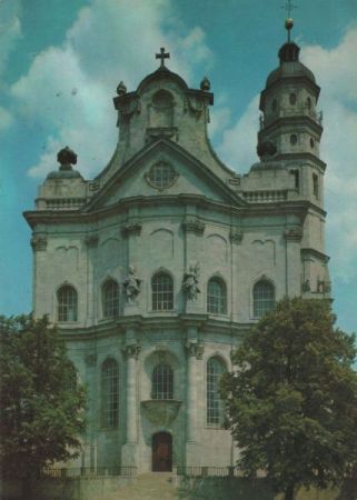 Neresheim - Abteikirche, Westfassade - 1978 Neresheim - Abteikirche, Westfassade - 1978