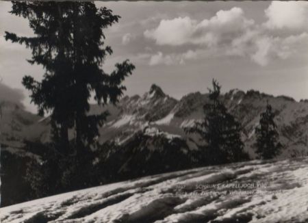 Österreich - Schruns - Blick zur Zimba - 1964 Österreich - Schruns - Blick zur Zimba - 1964