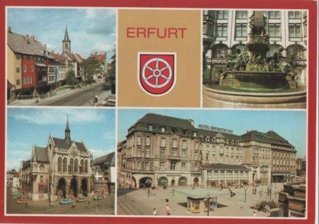 Erfurt - u.a. Monumentalbrunnen - 1988 Erfurt - u.a. Monumentalbrunnen - 1988