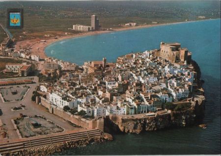 Spanien - Peniscola - Vista aerea - ca. 1980 Spanien - Peniscola - Vista aerea - ca. 1980