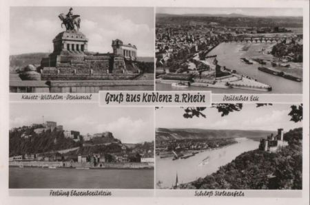 Koblenz - u.a. Kaiser-Wilhelm-Denkmal - ca. 1950 Koblenz - u.a. Kaiser-Wilhelm-Denkmal - ca. 1950