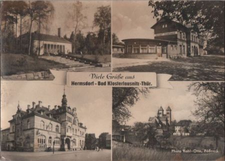 Bad Klosterlausnitz - Hermsdorf - 1960 Bad Klosterlausnitz - Hermsdorf - 1960