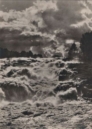 Norwegen - Honefoss - Wasserfall - ca. 1950 Norwegen - Honefoss - Wasserfall - ca. 1950