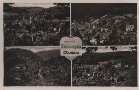 Ruhla - mit 4 Bildern - ca. 1955 Ruhla - mit 4 Bildern - ca. 1955