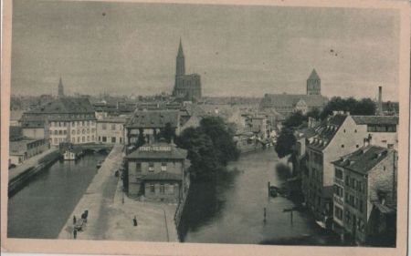 Straßburg - Münster und Thomaskirche - 1924 Straßburg - Münster und Thomaskirche - 1924