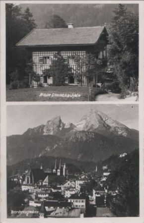 Berchtesgaden - mit Haus Sonnenschein - ca. 1955 Berchtesgaden - mit Haus Sonnenschein - ca. 1955