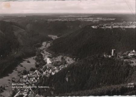 Bad Teinach-Zavelstein - mit Ruine - 1964 Bad Teinach-Zavelstein - mit Ruine - 1964