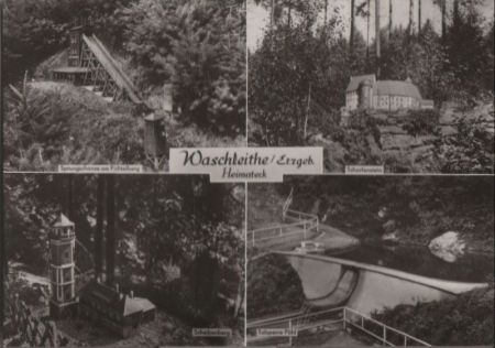 Grünhain-Beierfeld, Waschleithe - u.a. Scheibenberg - 1976 Grünhain-Beierfeld, Waschleithe - u.a. Scheibenberg - 1976