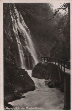 Wimbachklamm - Wasserfall - 1955 Wimbachklamm - Wasserfall - 1955