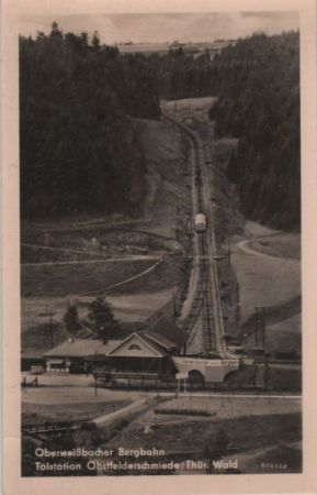 Oberweißbach - Bergbahn, Talstation - 1957 Oberweißbach - Bergbahn, Talstation - 1957