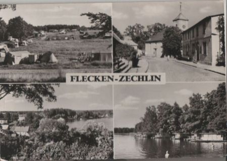 Rheinsberg-Flecken Zechlin - mit 4 Bildern - ca. 1980 Rheinsberg-Flecken Zechlin - mit 4 Bildern - ca. 1980