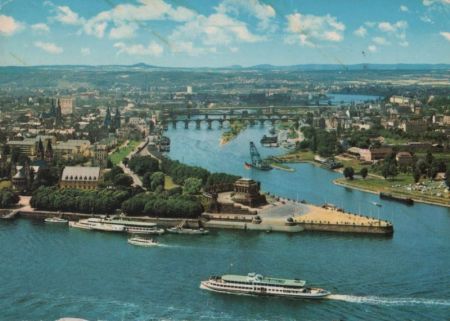 Koblenz - Deutsches Eck - 1973 Koblenz - Deutsches Eck - 1973