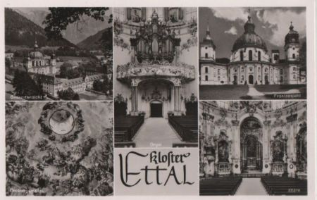 Kloster Ettal - u.a. Orgel - ca. 1955 Kloster Ettal - u.a. Orgel - ca. 1955