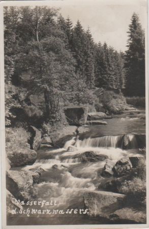 Wasserfall - Schwarzwasser - ca. 1950 Wasserfall - Schwarzwasser - ca. 1950