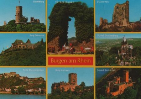 Rhein - Burgen, u.a. Stolzenfels - ca. 1975 Rhein - Burgen, u.a. Stolzenfels - ca. 1975