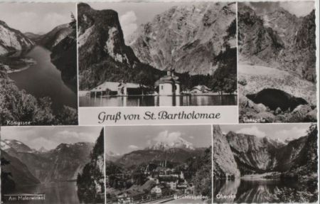 Schönau - St. Bartholomä - 6 Teilbilder - 1967 Schönau - St. Bartholomä - 6 Teilbilder - 1967