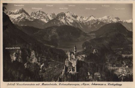 Schwangau Neuschwanstein - ca. 1955 Schwangau Neuschwanstein - ca. 1955