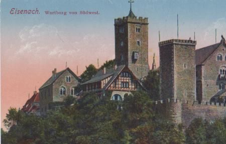 Eisenach - Wartburg von Süd-West - ca. 1935 Eisenach - Wartburg von Süd-West - ca. 1935