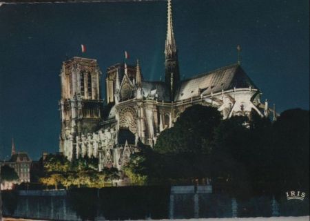 Frankreich - Paris - Notre-Dame illuminee - ca. 1980 Frankreich - Paris - Notre-Dame illuminee - ca. 1980