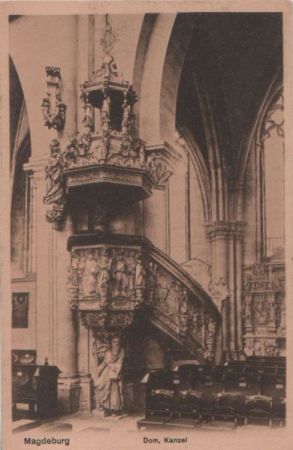 Magdeburg - Dom, Kanzel - ca. 1935 Magdeburg - Dom, Kanzel - ca. 1935
