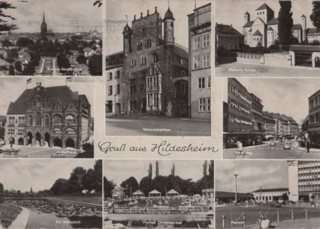 Hildesheim - u.a. Blick vom Berghölzchen - 1961 Hildesheim - u.a. Blick vom Berghölzchen - 1961