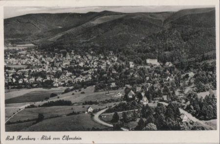 Bad Harzburg - Blick vom Elfenstein - 1956 Bad Harzburg - Blick vom Elfenstein - 1956