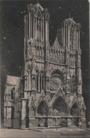 Frankreich - Reims - Cathedrale - 1916 Frankreich - Reims - Cathedrale - 1916