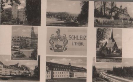 Schleiz - u.a. Gesamtansicht - ca. 1950 Schleiz - u.a. Gesamtansicht - ca. 1950