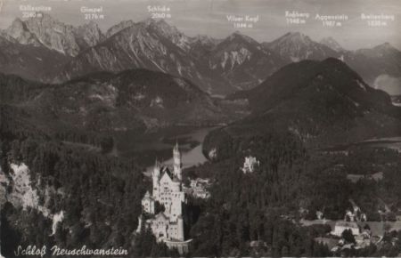 Schwangau Neuschwanstein - mit Hohenschwangau - 1970 Schwangau Neuschwanstein - mit Hohenschwangau - 1970