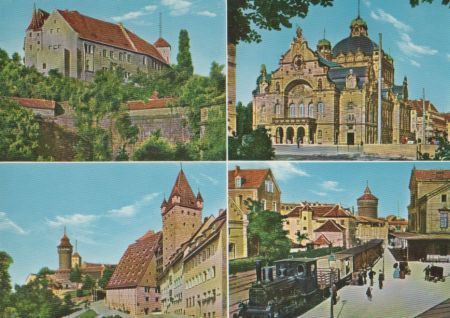 Nürnberg - Sammelbildchen-Karte - ca. 1975 Nürnberg - Sammelbildchen-Karte - ca. 1975