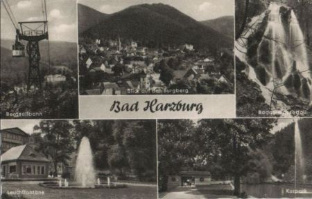 Bad Harzburg - u.a. Radau-Wasserfall - ca. 1955 Bad Harzburg - u.a. Radau-Wasserfall - ca. 1955