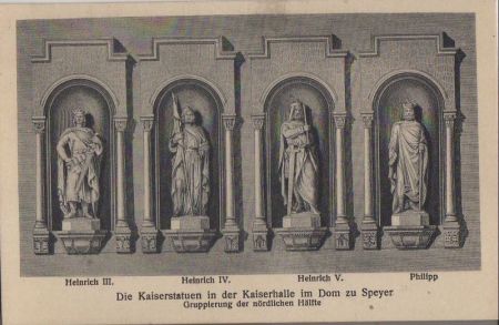 Speyer - Kaiserstatuen im Dom - ca. 1935 Speyer - Kaiserstatuen im Dom - ca. 1935