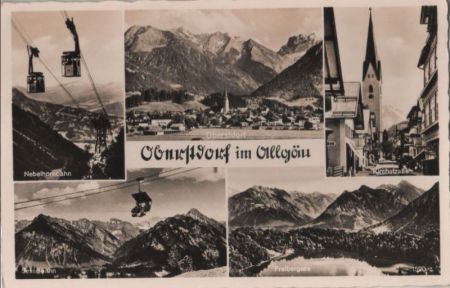 Oberstdorf - u.a. Sesselbahn - 1955 Oberstdorf - u.a. Sesselbahn - 1955