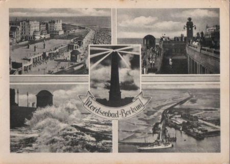Borkum - mit 4 Bildern - ca. 1955 Borkum - mit 4 Bildern - ca. 1955