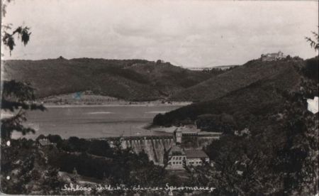 Waldeck - Schloss und Edersee-Sperrmauer - 1965 Waldeck - Schloss und Edersee-Sperrmauer - 1965
