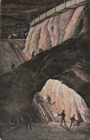Berchtesgaden - Im Inneren des Bergwerks - ca. 1920 Berchtesgaden - Im Inneren des Bergwerks - ca. 1920