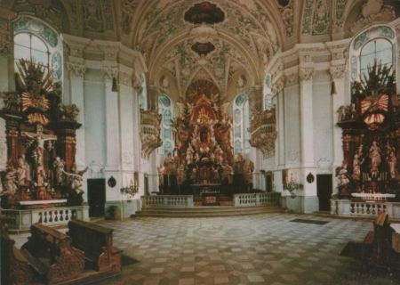Gößweinstein - Basilika, Hochaltar mit Kreuz - ca. 1980 Gößweinstein - Basilika, Hochaltar mit Kreuz - ca. 1980