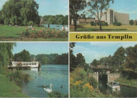Templin - u.a. Uferpromenade am Ratsteich - 1990 Templin - u.a. Uferpromenade am Ratsteich - 1990