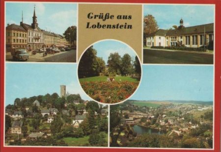 Lobenstein - Blick zum Alten Turm - 1987 Lobenstein - Blick zum Alten Turm - 1987