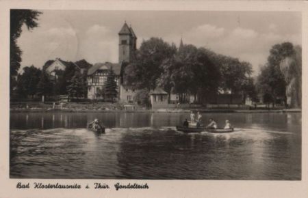 Bad Klosterlausnitz - Gondelteich - 1956 Bad Klosterlausnitz - Gondelteich - 1956