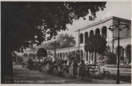 Bad Kissingen - Partie im Kurgarten - 1933 Bad Kissingen - Partie im Kurgarten - 1933