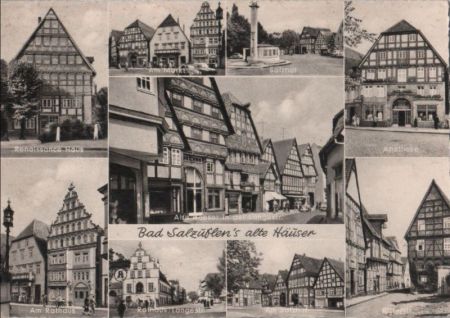 Bad Salzuflen - Alte Häuser - ca. 1955 Bad Salzuflen - Alte Häuser - ca. 1955