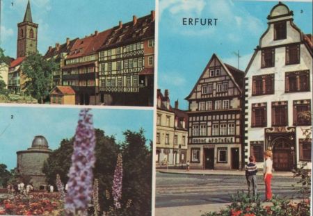 Erfurt - u.a. Iga, Volkssternwarte - 1977 Erfurt - u.a. Iga, Volkssternwarte - 1977