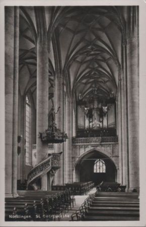 Nördlingen - St. Georgskirche - ca. 1950 Nördlingen - St. Georgskirche - ca. 1950